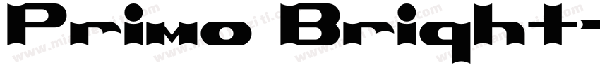 Primo Bright字体转换